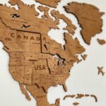 3D Houten wereldkaart - Eiken - Afbeelding 6