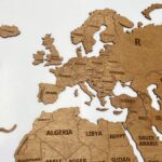 Houten wereldkaart - Eiken - Afbeelding 2
