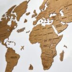 Houten wereldkaart - Eiken - Afbeelding 6