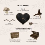 Gastenboek Bruiloft Alternatieve Zwart Hart - Afbeelding 3