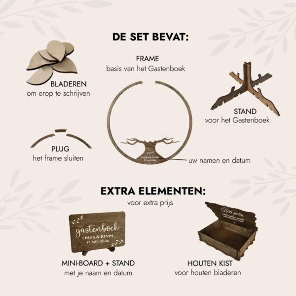 Gastenboek Bruiloft Alternatieve Boom - Afbeelding 3