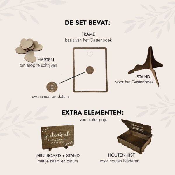 Gastenboek Bruiloft Alternatieve - Rechthoek - Afbeelding 3